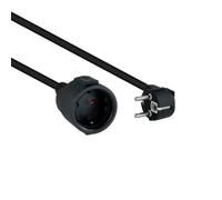 Cable Alargador Nanocable 10.22.0603-BK Schuko Macho-Hembra 3m Negro 1.5mm² 16A 4000W