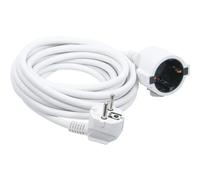 Cable alargador/prolongador color blanco, 3m y 5m tipo H05VV-F 3X1,5mm2, enchufe Schuko, 16A 250V 3680W, uso interior, Don Feliz