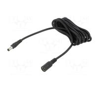 Cable alimentación dc conectores macho-hembra 5,5x2,1mm longitud 2 me