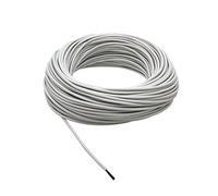 Cable calefactor de suelo fibra carbono silicona | Silicona y fibra de carbono, 17 ohm/m, 3 mm, Tamaño: opción de 12,5 m, Calefacción por suelo radiante