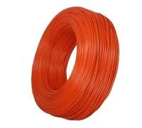 Cable calentador flexible Cable de cobre estañado con silicona for elementos calefactores domésticos, calefactor control temperatura 2/5/10 m, 1 unidad(Red,10M*20)