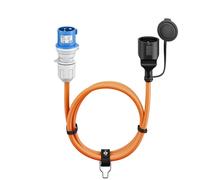 Cable camping adaptador cee macho a acoplador de seguridad schuko hemb