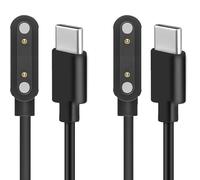 Cable Cargador para Plaud Note Pro, Compatible con grabadora Digital de IA, Cable de alimentación y estación de Carga (Negro+Negro, USB C)