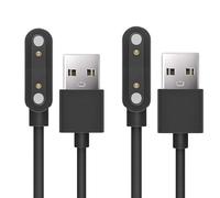 Cable Cargador para Plaud Note Pro, Compatible con grabadora Digital de IA, Cable de alimentación y estación de Carga (Negro+Negro, USB A)
