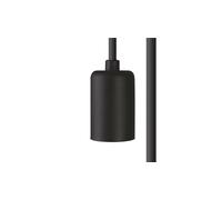 Cable con casquillo negro 700cm CAMELEON CABLE E27 7M BLACK 8663