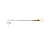 Cable con clavija schuko 3m 3x1.5mm 4,8mm 16a 250v t/tl blanco. solera 7000/3.