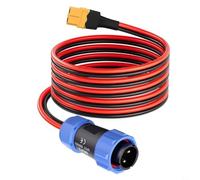 Cable conector de aviación xt60 hembra a 2 pines para BLUETTI AC200MAX AC200P AC300 AC500 EP500 Pro, cable de alimentación de cobre estañado sin oxígeno de 3 pies con bloqueo para generador solar y