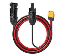 Cable Conector Solar XT60 12AWG para Panel Solar y Estación de Energía | XT60 a MC4 Cable Adaptador de Panel Solar de Carga para Ecoflow DELTA River Pro Max Portátil Generador Powerstation, 60cm