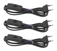 Cable de 3 piezas con enchufe, cable de 1,8 m con interruptor, cable de conexión con enchufe, cable con interruptor y enchufe, cable de alimentación con interruptor, cable de alimentación con interrup