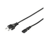 Cable de alimentación 5 m enchufe euro a 2-pin euro toma doble recta;
