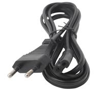 Cable de alimentación - cable plano de 1,8 m, color negro, ideal para dispositivos eléctricos, con clavija estándar para fácil conexión.