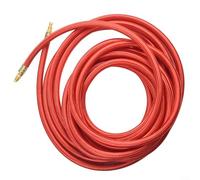 Cable de alimentación de antorcha TIG de 25 pies para linternas de soldadura serie 9 17, manguera de goma de silicona Superflex, 3/8 pulgadas, conexión 24 RH, accesorio de repuesto de lente de gas