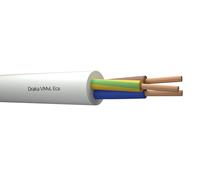 Cable De Alimentación De Vinilo Draka 3G0.75mm² Blanco Clase Eca - 803879 [100 Metros]