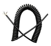 Cable de alimentación en espiral, Cable de resorte telescópico 5 núcleos, cable alta elasticidad, extensión alimentación con núcleo cobre for cola colgante(Stretch 1.25 meter)