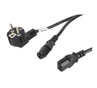 Cable de alimentacion lanberg schuko cee 7 - 7 a 2x iec320 c13 2m