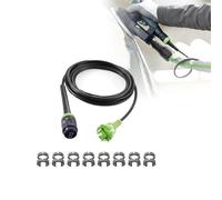 Cable de alimentación para Festool H05 RN-F-4 203914 489421, cable de goma con cierre de bayoneta y alivio de tensión para cambio eficiente de herramientas (4 m)