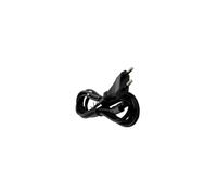 Cable de alimentación Plano de 1,8 m en Color Negro, Ideal para conectar Dispositivos eléctricos y asegurar un Suministro de energía confiable.