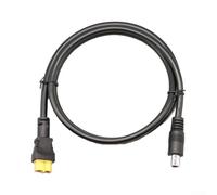 Cable de alta eficiencia para terminal macho Xt60 a Dc8020 con conductor de cobre de baja pérdida y chaqueta resistente a la abrasión para coche solar para batería y generador portátil de carga negro