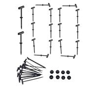 Cable de cable, 0,78x3,66x0,19 pulgadas Clips de metal para la gestión, 100 piezas herramienta de fijación resistente con mango automático, lazos bucle reparación electrónica