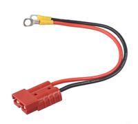 Cable de carga robusto de 50 A, 12 AWG PVC, cobre, resistente a la | Resistencia de 50 A, cobre puro de 12 AWG, más seguro, terminales de anillo M8, montaje fácil