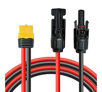Cable de carga solar, cable solar de 0,6M/3M, conector solar a conector XT60, cable adaptador de panel solar, para EF DELTA 2 y River Pro MAX Powerstation 757 Powerhouse Generador solar (60CM)