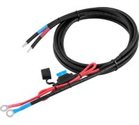 Cable de conexión para baterías enjoy solar®, de 1,5 metros, 6 mm², con fusible de 15 A, para conectar reguladores de carga a baterías, exento de IVA (0%).