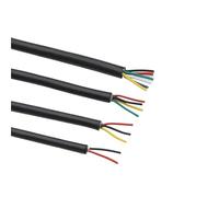 Cable de Control de señales apantallado Cable de Control Audio blindado par Trenzado Cobre UL2464 22-26AWG 2-8 núcleos 5-10M Negro(26awg,10 Meters 8)