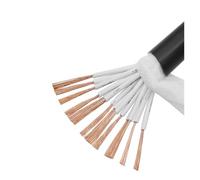 Cable de Control de señales apantallado Cable de Control energía monitoreo, par Trenzado blindado PVC Cobre Puro 14-50 núcleo 17-26 AWG(40,18 AWG 5 Meters)