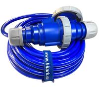 Cable de extensión azul H07BQ-F para alimentación de yates, grado de protección IP67, 20 metros