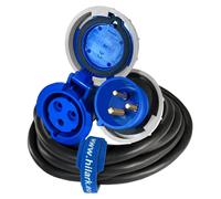 Cable de extensión CEE, 32A, 3 polos, IP67, 3x4mm, goma, H07RN-F, OnPD, 20 metros