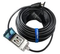 Cable de extensión con contador de energía, goma H07RN-F, 3x2,5mm², 5 metros