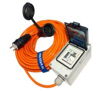 Cable de extensión con protección y contador de energía, modelo H07BQ-F, 3x2,5mm2, longitud 5 metros