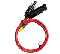 Cable de extensión de carga solar a XT60, conector solar de 10 AWG, conexión apretada, de baja resistencia, para configuración de RV, estación de energía de camping (0,5 metros)