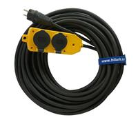 Cable de extensión de goma H07RN-F 3G2,5mm2 distribuidor múltiple amarillo...