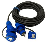 Cable de extensión de goma, tipo H07RN-F, 3G4, 16A, IP67, 20 metros