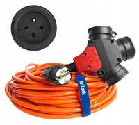 Cable de extensión H07BQ-F, 3 x 2,5 mm², 10 metros, color naranja