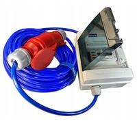 Cable de extensión para corriente fuerte (industrial) CEE, tipo H07BQ-F, 5 conductores, sección de 2,5 mm², longitud de 25 metros