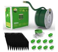 Cable de limitación de 150 m + 450 estacas + 10 Conectores de Cable para Robot cortacésped, cortacésped, Accesorios para Cable de búsqueda, Compatible con Gardena/Bosch/Husqvarna/Worx, etc.