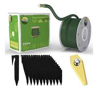 Cable de limitación de 250 m + 750 estacas + 30 cuchillas para robot cortacésped, accesorios para robot cortacésped, cable de limitación para cable de búsqueda, compatible con Bosch Indego