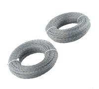 Cable de nailon reforzado con núcleo de 2,7 mm x 30 m para recortar en carretera y macizos de flores (15 x 2,7 mm x 2,7 mm, 2 unidades)