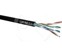 Cable de red exterior Solarix CAT5e UTP, con cubierta de polietileno (PE), 305 metros por caja, con gel