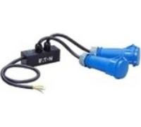 Cable de salida Eaton de 32A, conectado directamente a dos enchufes EN60309 de 32A