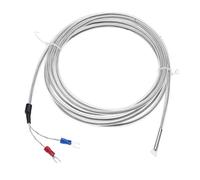 Cable de Termopar Tipo K, Sensor de Temperatura con Sonda de Tornillo, 2 Cables de Resistencia Impermeable, Sensor de Temperatura Industrial para Procesos de control