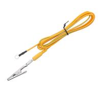 Cable de Tierra Antiestático de 1,8m con Pinza de Cocodrilo | Terminales y Conectores, PVC E Hierro, Instalación Sencilla, Uso Versátil en Distintos Entornos