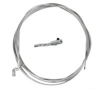 Cable del acelerador de 1,5 mm x 2,5 m, kit de alambre de acero con abrazadera en Z para reparación de cortacésped, herramientas de jardín