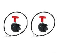 Cable del acelerador para cortacésped Coshar 60 pulgadas, cable de control del acelerador con mango de interruptor, material robusto, ajuste preciso, fácil montaje para el cuidado del jardín