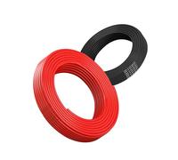 Cable eléctrico 1,3mm² 2×5M, cable flexible rojo negro, cable de cobre estañado libre de oxígeno resistente a alta temperatura 600V para batería de automóvil, lámpara LED, panel solar (16AWG/2-5M).