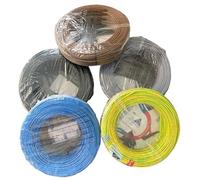 Cable eléctrico FS17, sección 4 mm², rollo de 20 m, amarillo, verde, negro, azul-marrón, gris (azul)