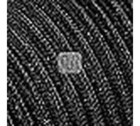 Cable eléctrico redondo revestido de tela de color lamè negro, 50 me