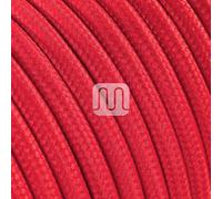 Cable eléctrico redondo revestido de tela de color negro (3 x 0,75 mm